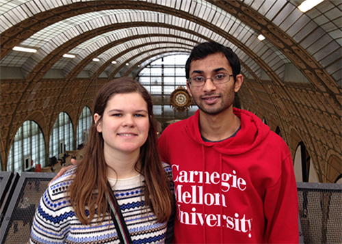 CEE students pose for a photo during their study abroad experience in Paris, France.